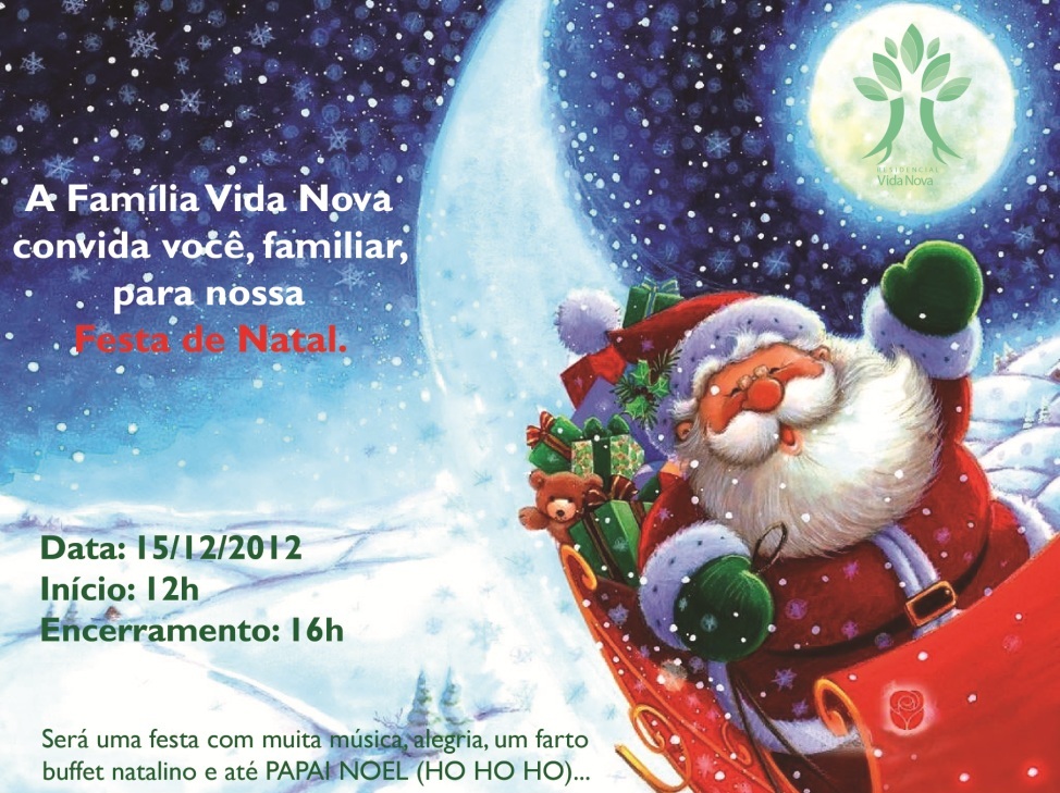 Convite De Festa De Natal ho ho ho noel Edite Online